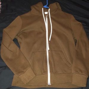 Olive zip up hoodie